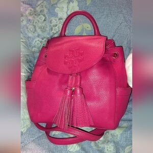 Tory Burch Vibrant Pink Backpack
